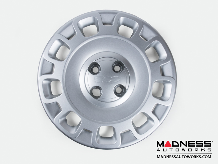 FIAT 500 Wheel Covers (4) V2 500 MADNESS Auto Parts and Accessories